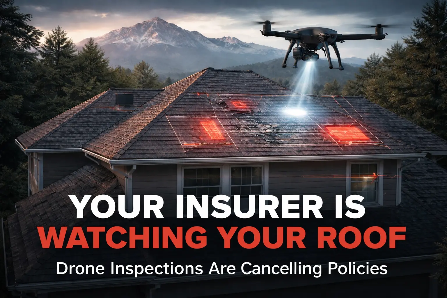 Insurance drone roof inspection Colorado Springs homeowner