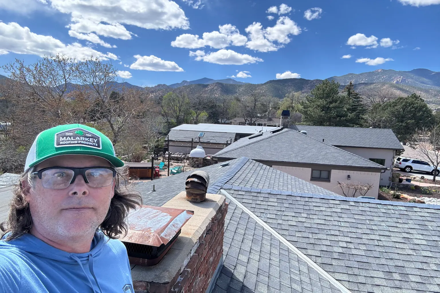 Residential roof in Colorado Springs inspected for hail and storm damage